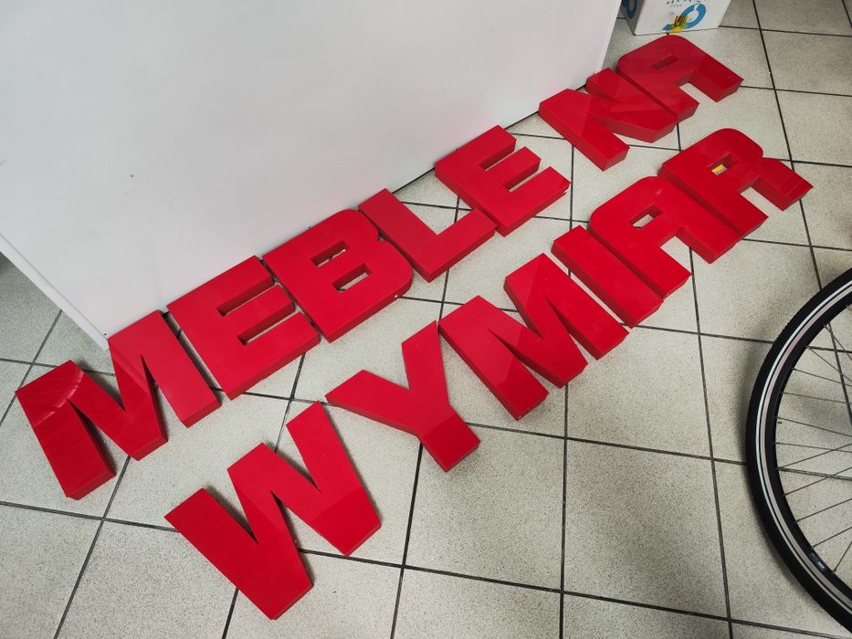 Litery Reklamowe 28cm wys cena za sztuke