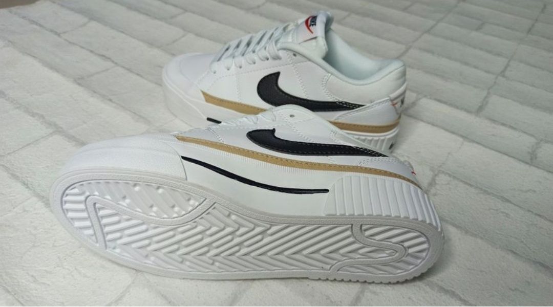 Кроссовки nike court legacy lift  белые 7590