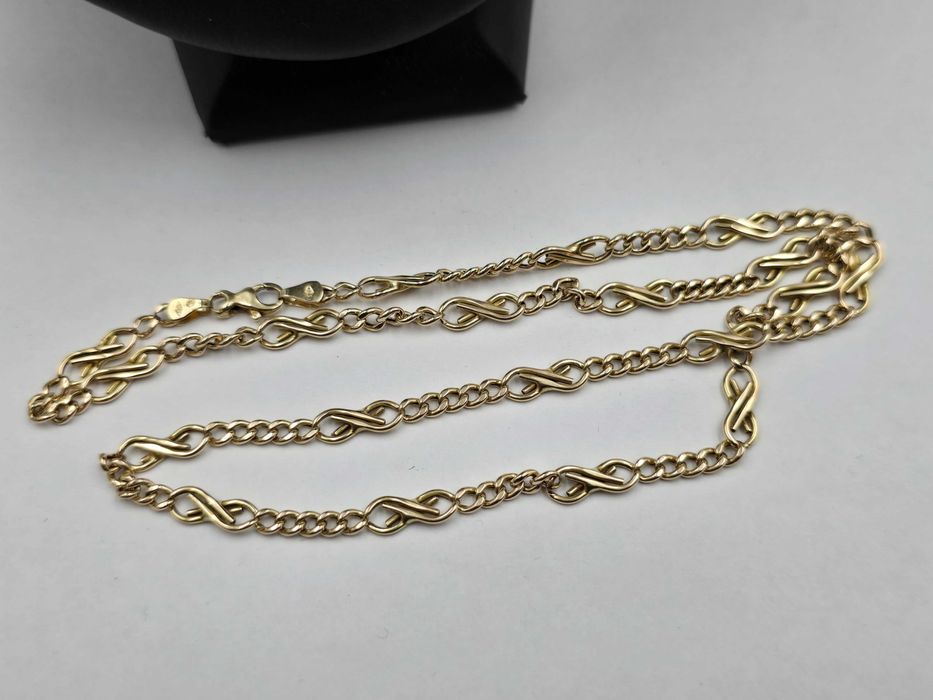 Złoty łańcuszek pr.585 "Pancerka" pr. 585 14k |PLUS LOMBARD Kłodzko