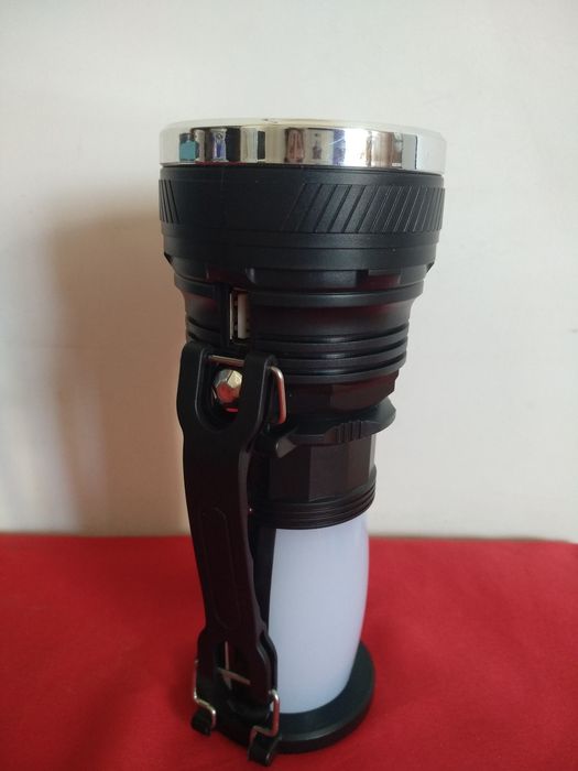 Фонарь акумуляторний, 220V, с солнечной панелью и power bank