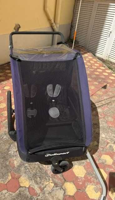 Atrelado de bicicleta para crianças