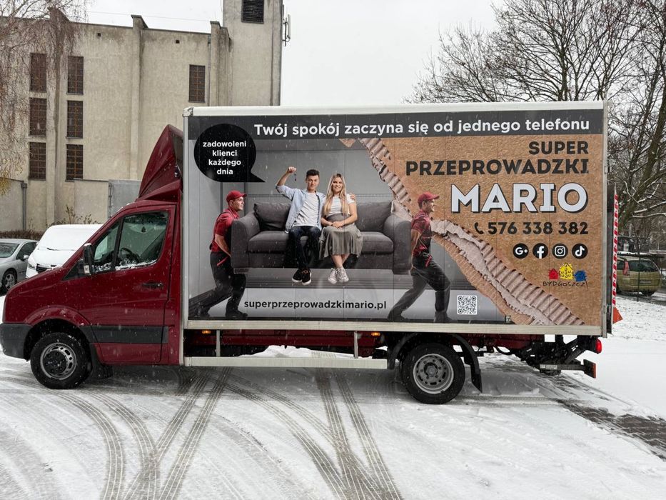 Przeprowadzki Bydgoszcz Transport menli Opróżnianie mieszkań Bagażówka