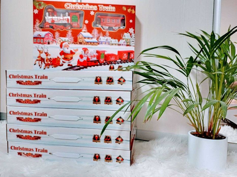 Залізна дорога на Миколая під ялинку. Світло, звук