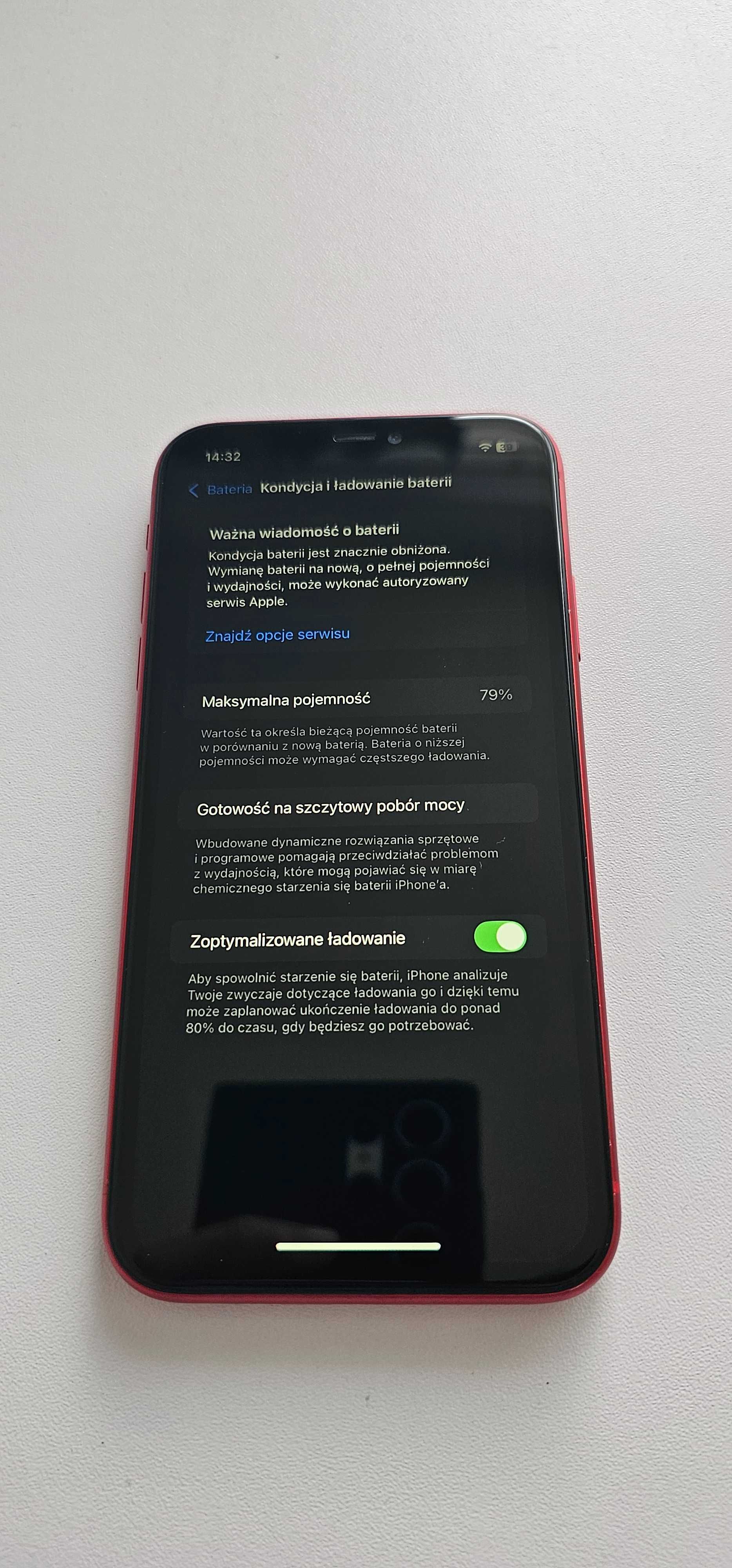 iPhone 11 [czerwony] 64GB IDEALNY STAN w 100% sprawny