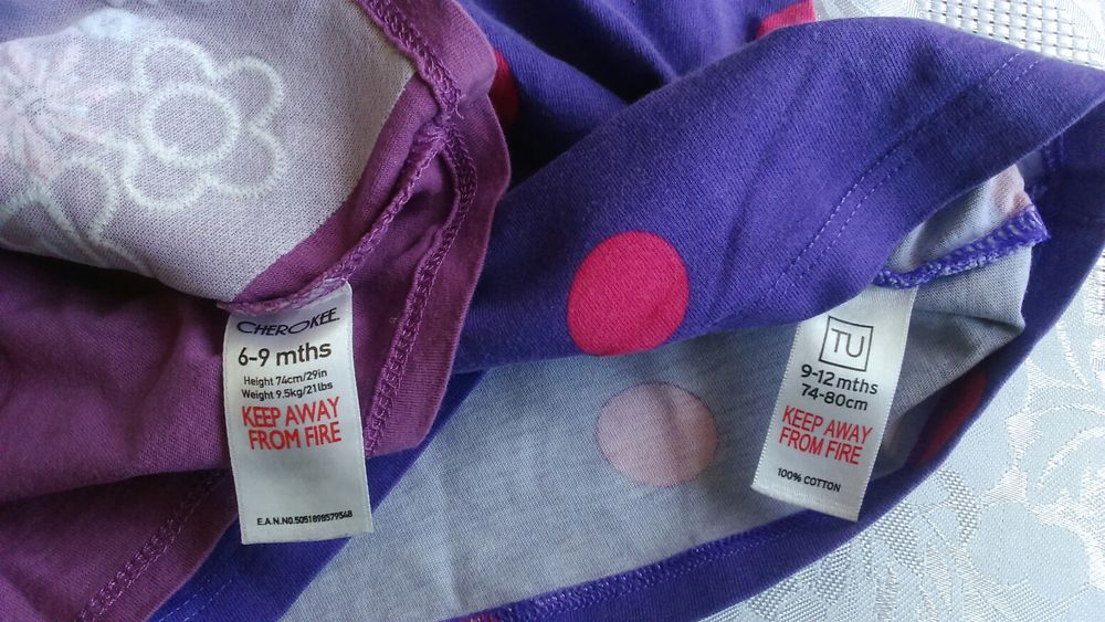 Dwie koszulki 74-80, 6-9 m dla dziewczynki koszulka T-shirt