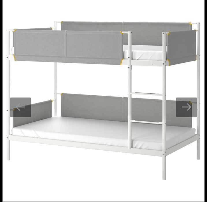 Двухярусная кровать Ikea с матрацами