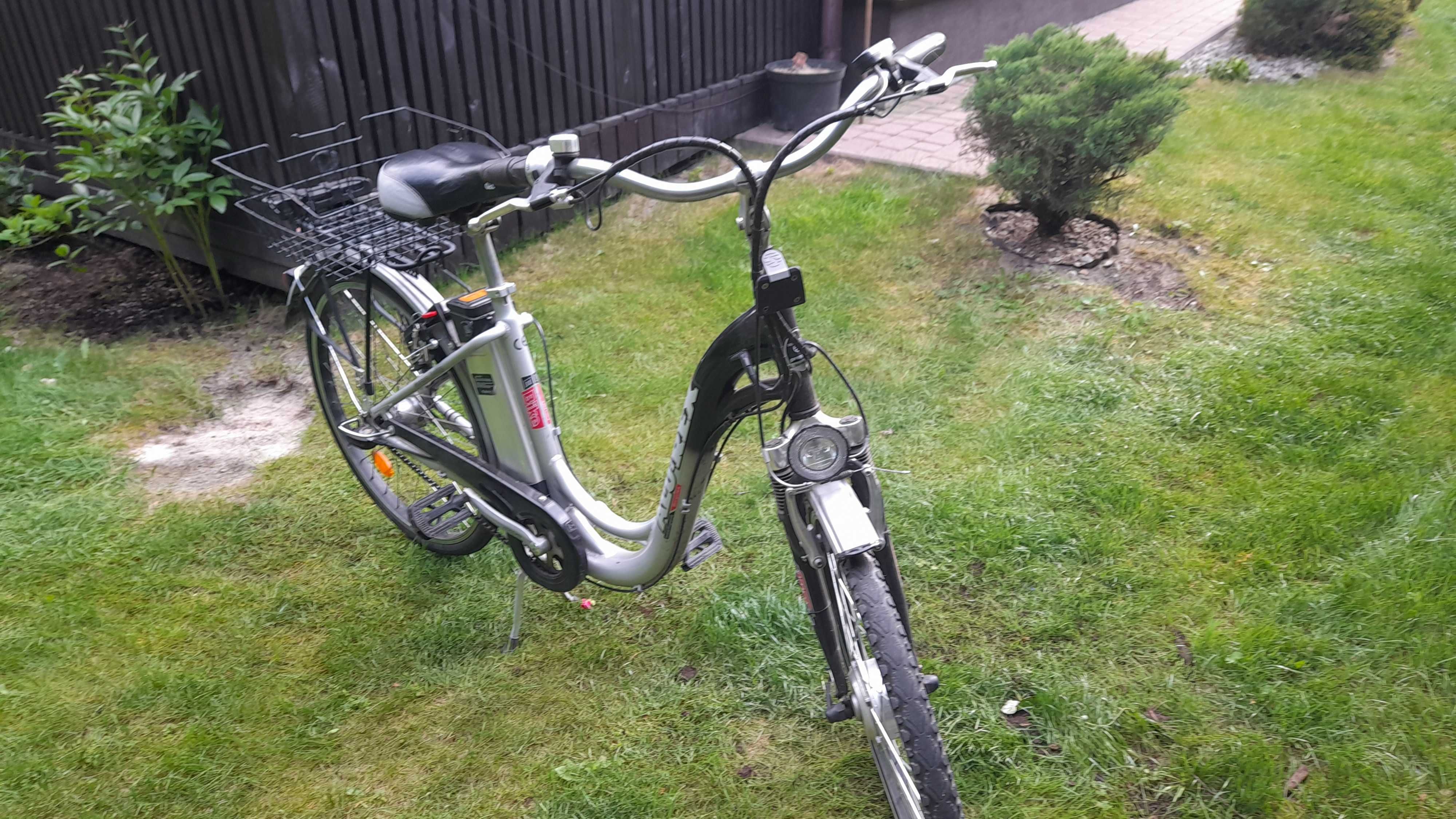 Rower elektryczny Alu Rex w bardzo dobrym stanie.