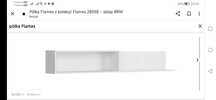 Półka FLAMES z BRW 160cm biała NOWA