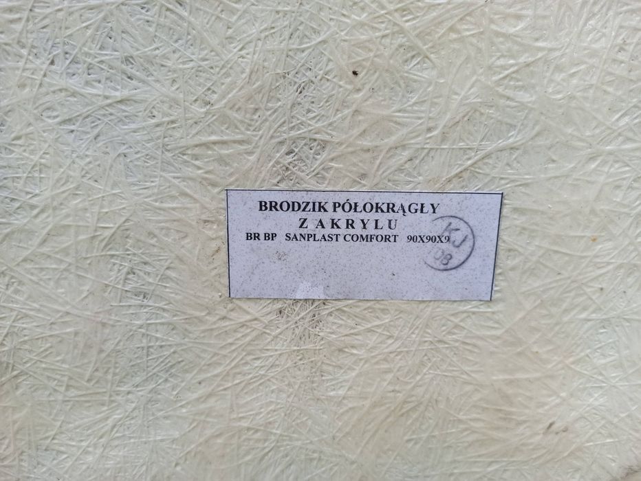 Brodzik akrylowy sanplast 90