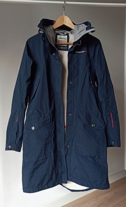 Płaszcz przeciwdeszczowy Didriksons kurtka parka waterproof granatowa