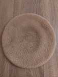 Beret damski beżowy