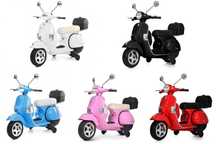 Дитячий електромотоцикл ретро скутер Bambi VESPA електромобіль