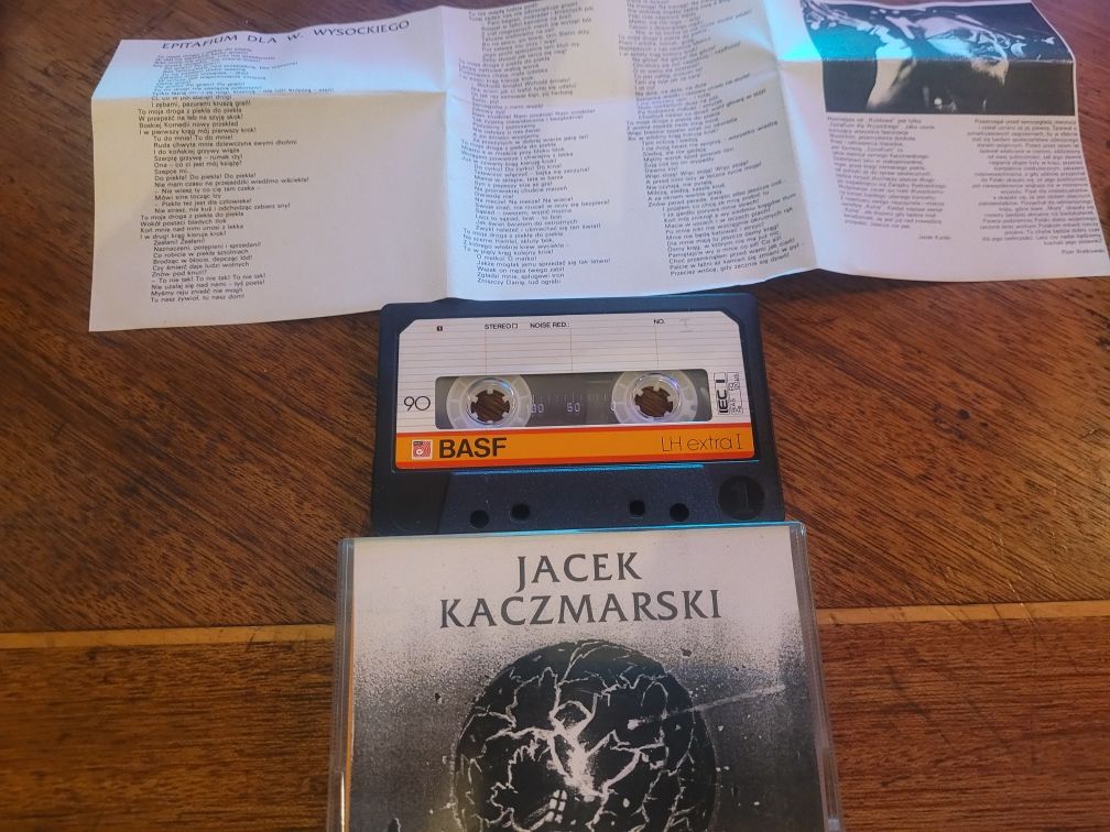 Kaseta MC Jacek Kaczmarski Krzyk 1989 PN + Bonus Live