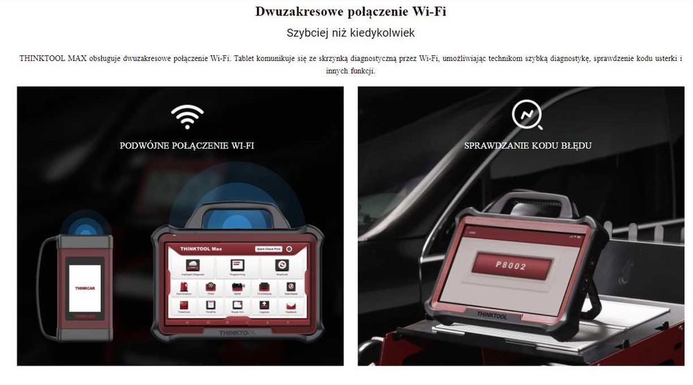 THINKCAR/THINKTOOL MAX 35 funkcji 2 lata aktualizacja TAB III (X431*)