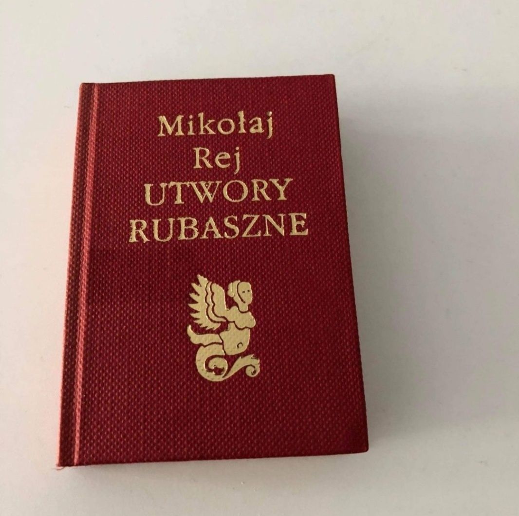 Utwory Rubaszne Mikołaj Rej KSIĄŻKA mini miniaturka 5.5x7.5 cm