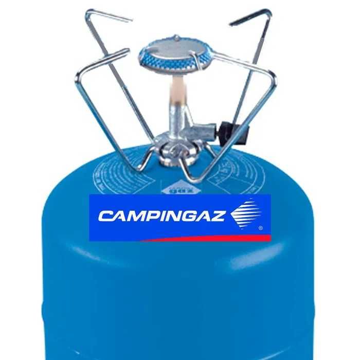 Botija Campingaz R907/Fogão gás/Redutor/Regulador gás/Torneiras gás