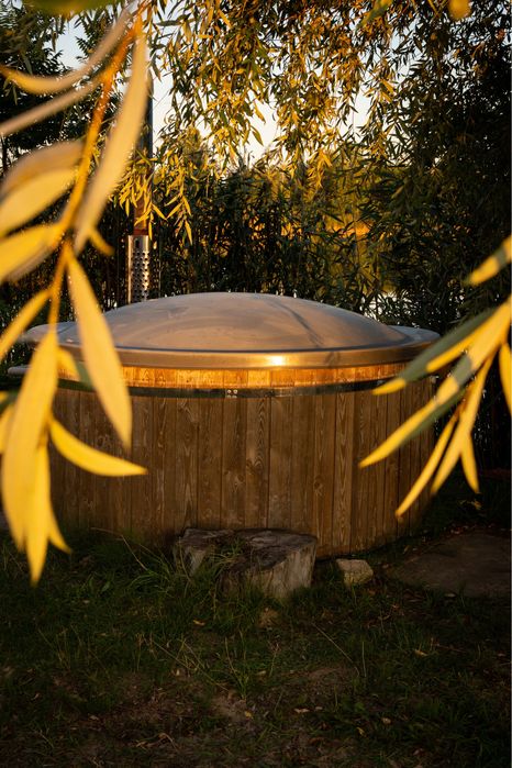 Дивовжний будиночок на березі чистого озера