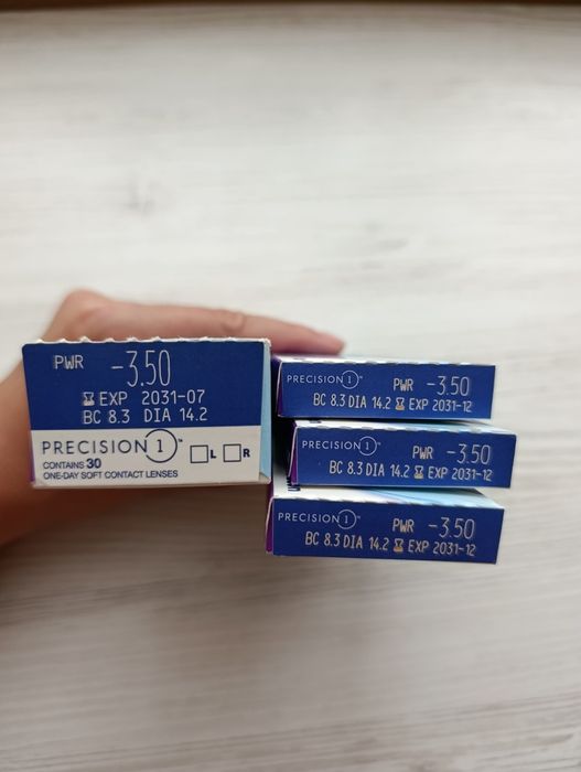 Одноденні лінзи Alcon Precision 1  -3.50, 16 шт.