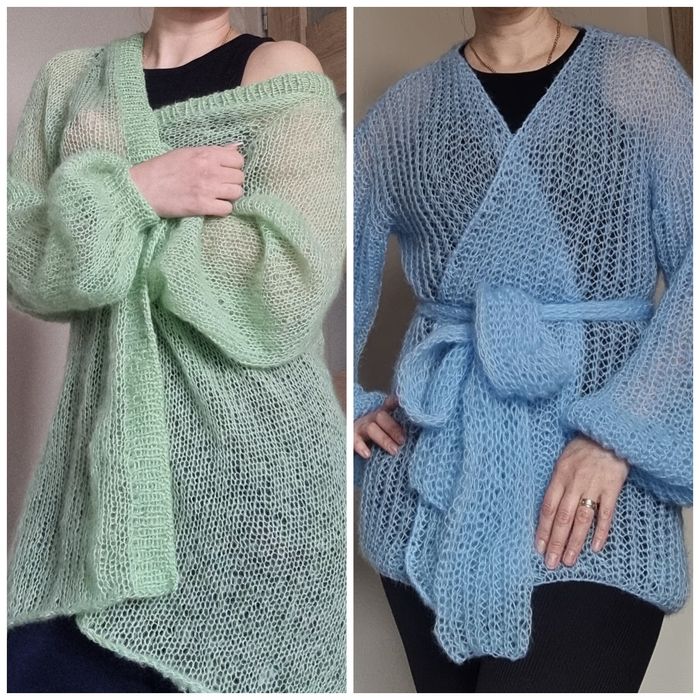 Кардігани з кід мохеру