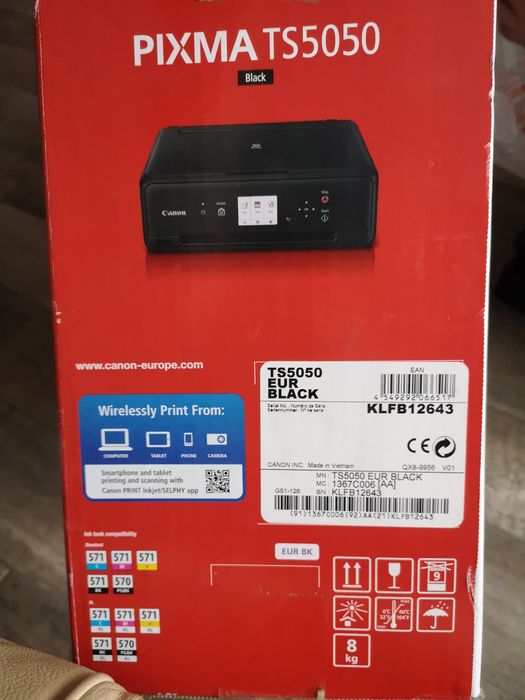 Canon pixma TS5050 пищевой принтер