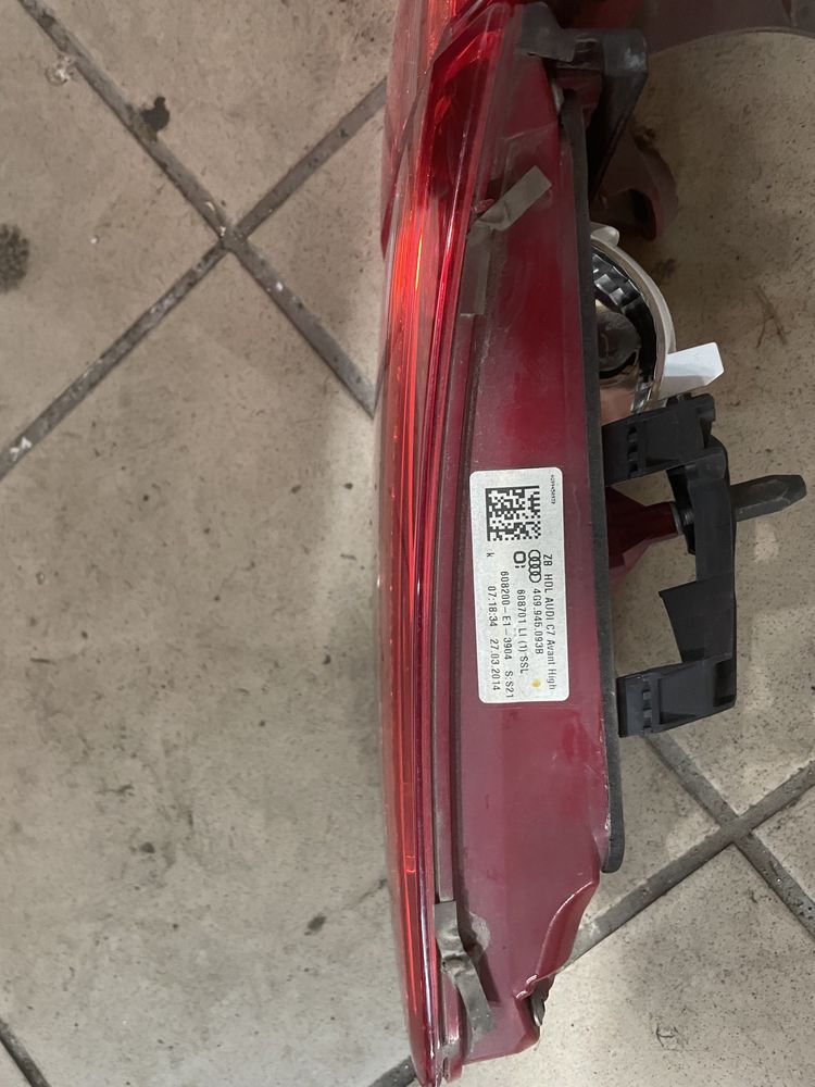 Lampy tylne komplet lewa strona Audi A6 C7 przed Lift LEDY OE