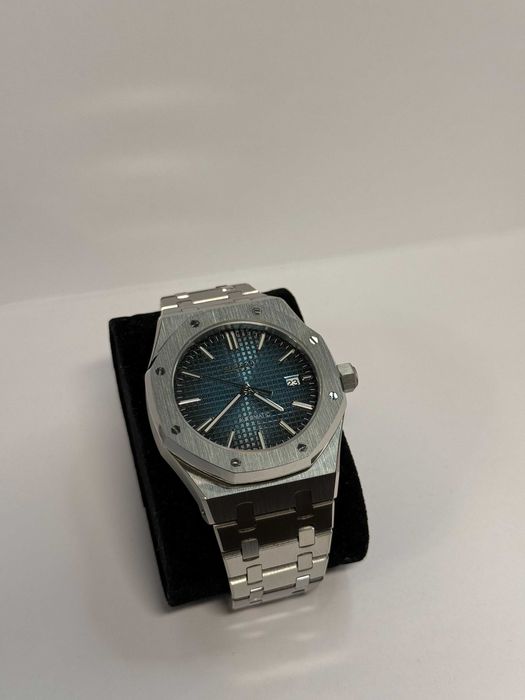 Zegarek Seiko Mod Royal Oak Custom Watch Błękitny