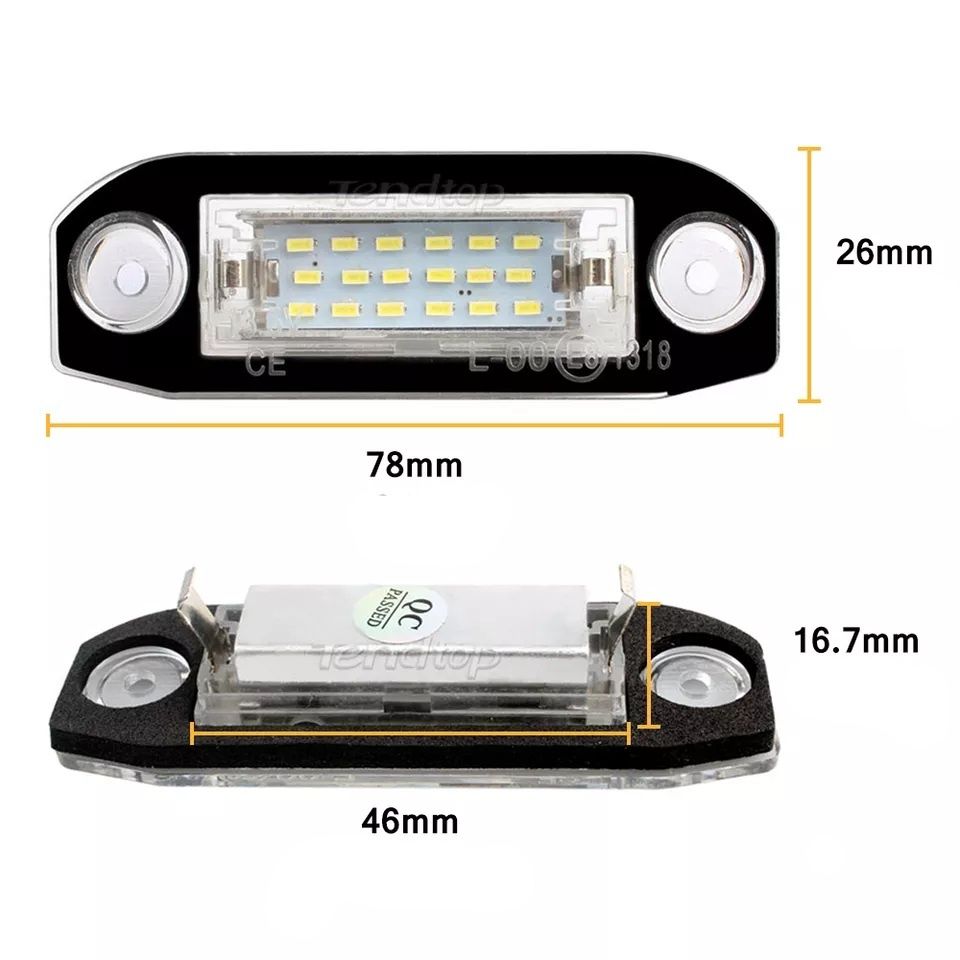 Luz led matrícula VOLVO XC90 S60 S40 V60 XC60  S80