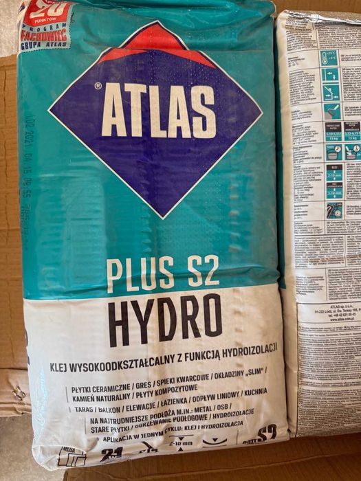 Klej wysokoodkształcalny z funkcją hydroizolacji firmy ATLAS