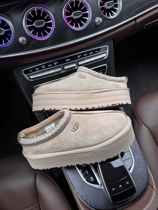 Женские тапочки UGG Tasman Platform 36-41 Натур Овчина! Хит Зимы! Топ