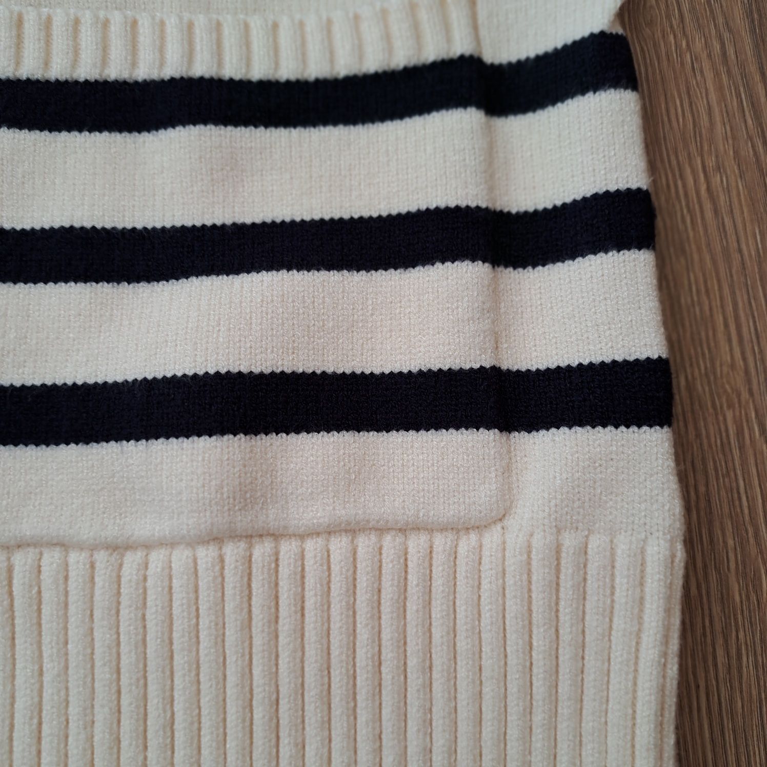 Sweter kardigan w paski Zara XS