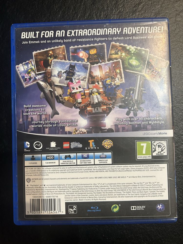 Lego gra przygoda PS4