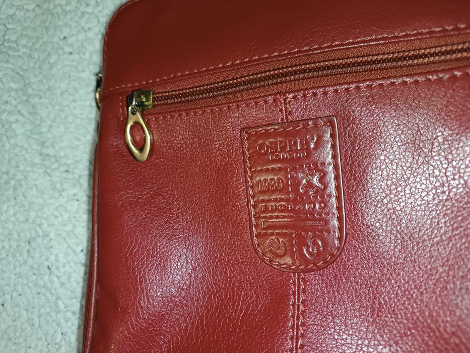 Сумка планшет Osprey London Англия натуральная кожа на плечо.