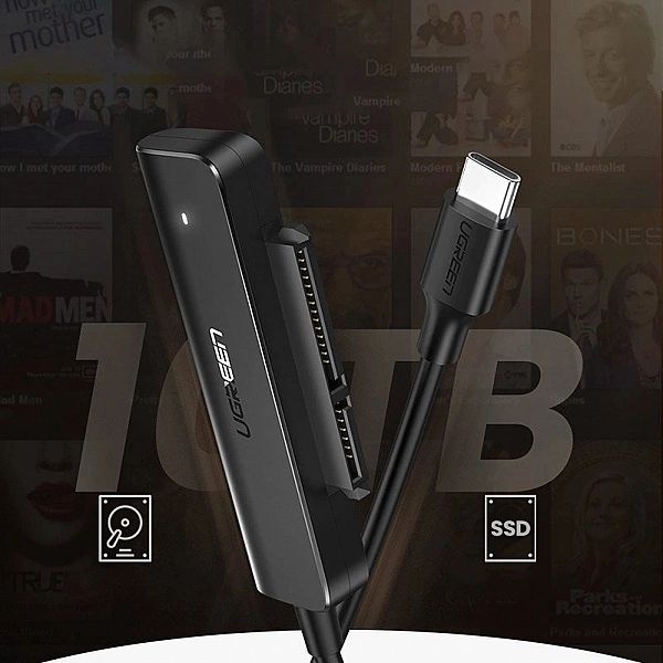 Ugreen adapter przejściówka dysku HDD SSD 2,5'' SATA III 3.0 - USB Typ