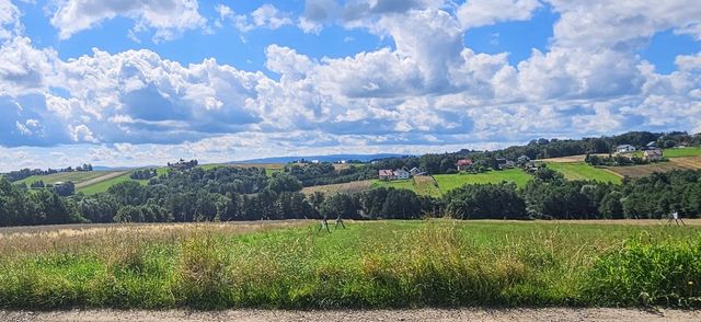 Rezerwacja.Piękna działka budowlana widokowa, 10 arów, Grabie k. Skawi
