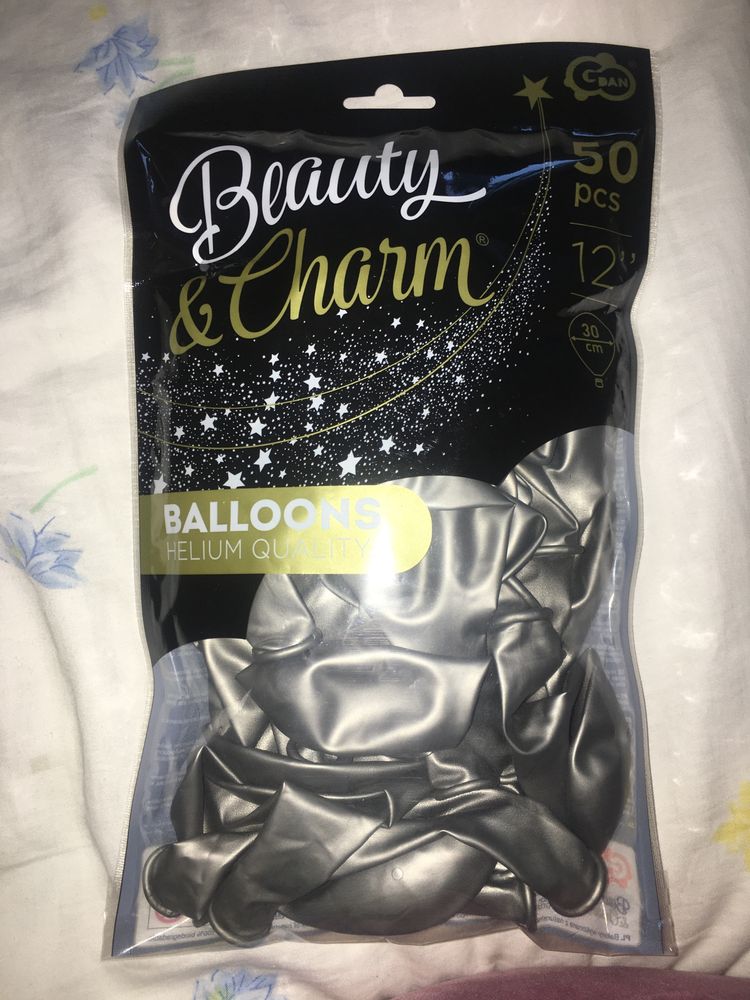 Balony 12 cali srebrne