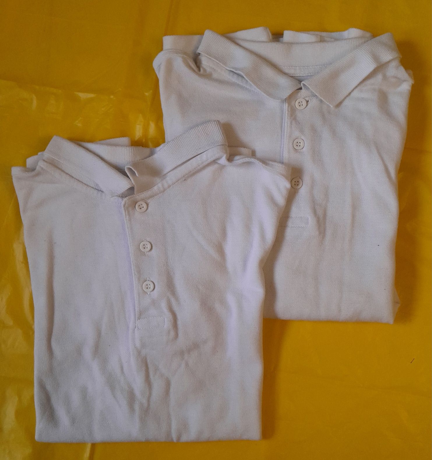 George Комплект 2шт Белая футболка поло с коротким рукавом