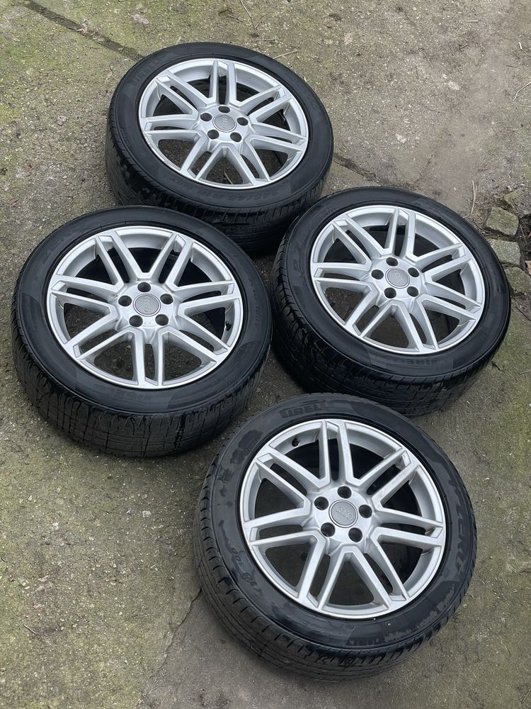 Alufelgi 5x112 R18 oryginalne audi pirelli p zero 245/45/18