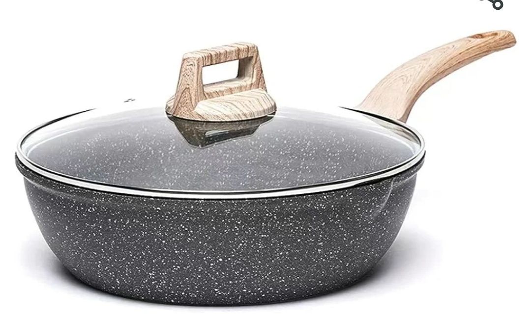 Patelnia wok z pokrywką 28 cm