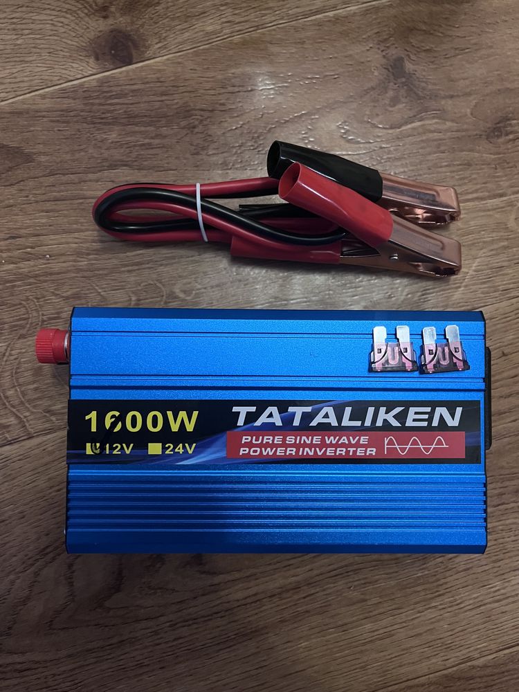 Інвертор 12в - 220в ЧИСТИЙ Синус Tataliken 1600w