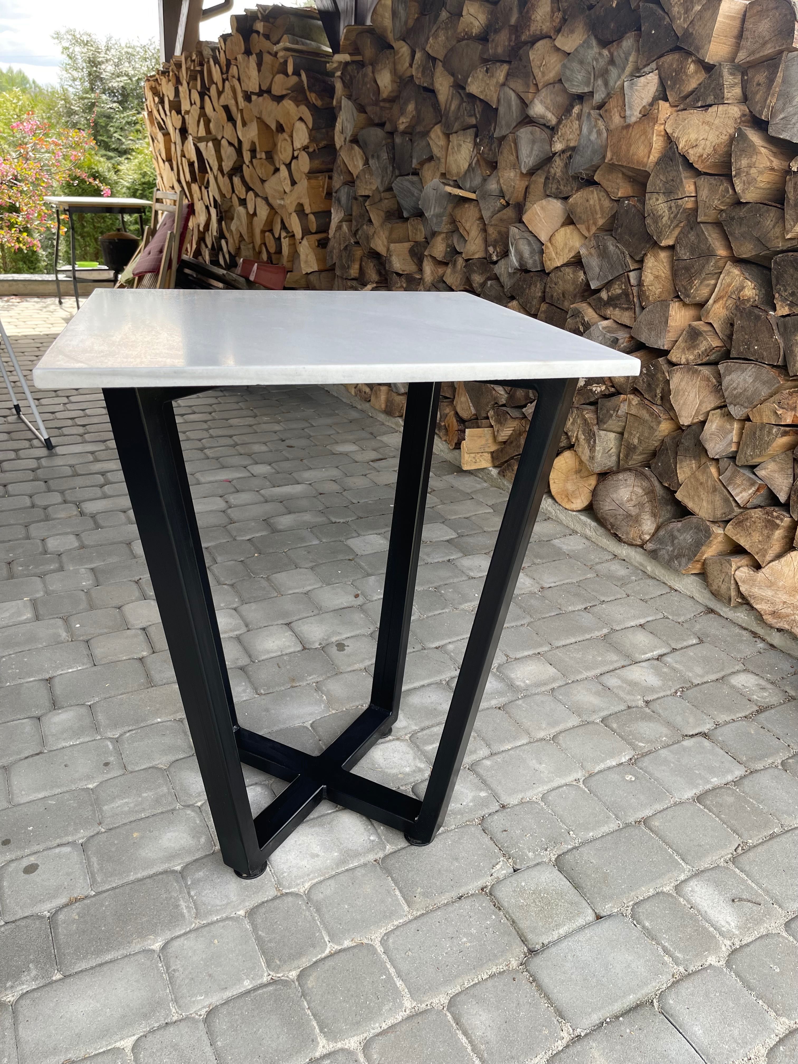 Stolik kawowy blat marmur 60x60cm
