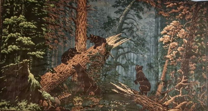 Килим "ранок в сосновому бору"