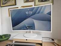 Samsung Curved 32 cale monitor biały zakrzywiany ekran duży