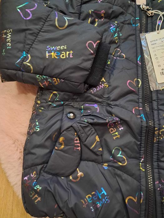 Kurtka zimowa dla dziewczynki rozmiar 104/110