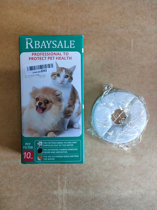 RBAYSALE Filtr do fontanny dla psów i kotów, 10 sztuk