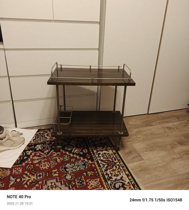 szafka barek na kółkach prl vintage