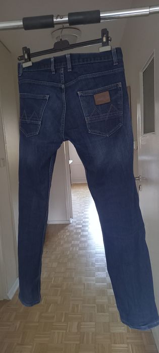 Męskie jeansy CROLL denim, długość nogawki po wewnętrznym szwie 80 cm