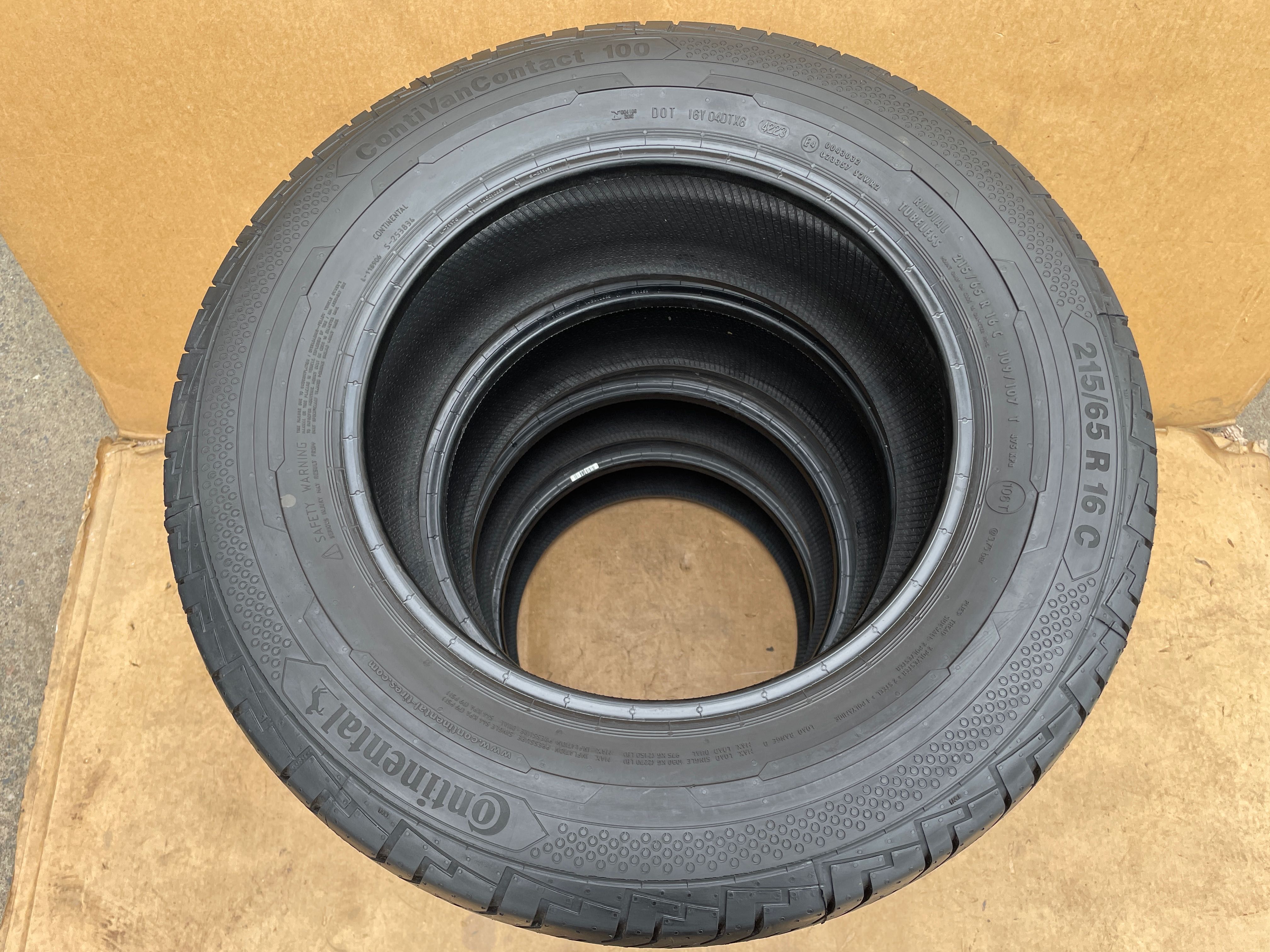 Nowe Opony Letnie CONTINENTAL ContiVanContact 100 215/65 R16C KOMPLET