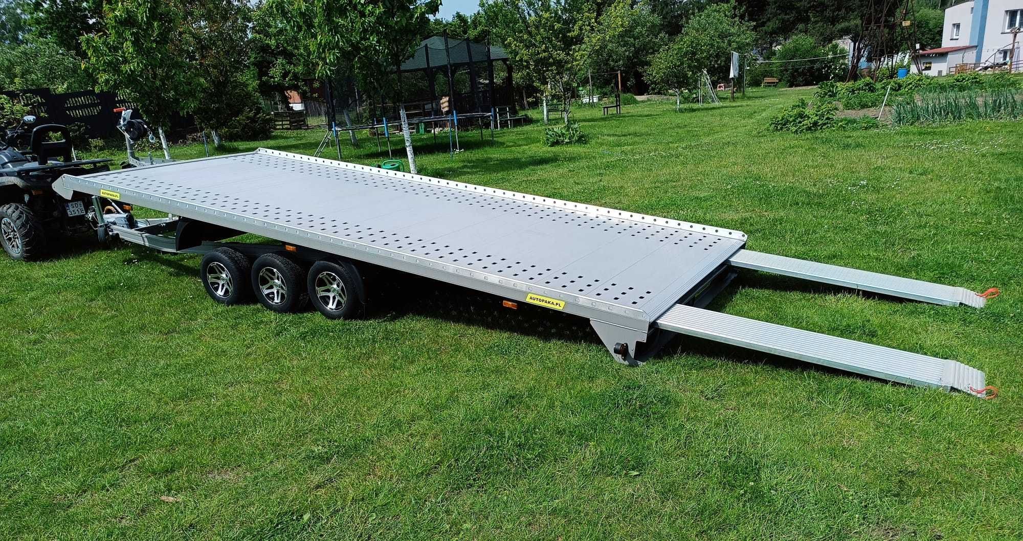 Laweta aluminiowa uchylna z wypełnionym środkiem 5m DMC 3500kg