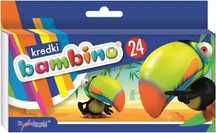 Kredki Bambino,  24 kolory. St. Majewski. Nowy Produkt