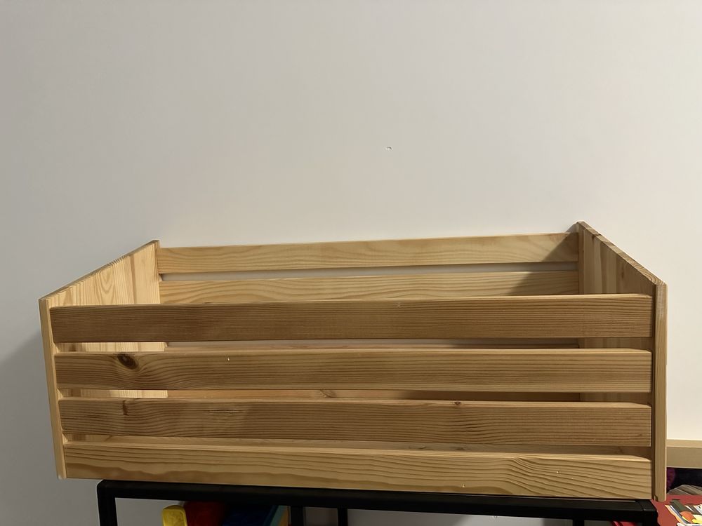 Drewniana półka solidna ikea na ksiazki zabawki